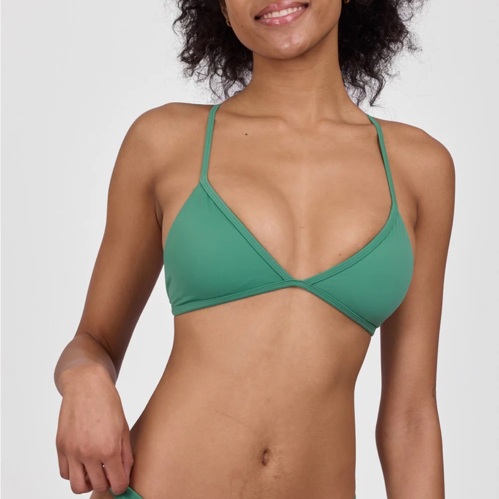 Green Triangle Bikini Top New With Tags!